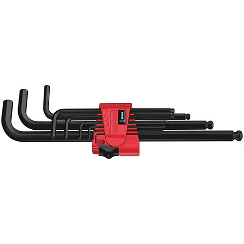 Wera Tools 05022086001 950Pkl/9Bmn Hex Key Set 1.5-10 Long B/End Blacklaser 9Pc