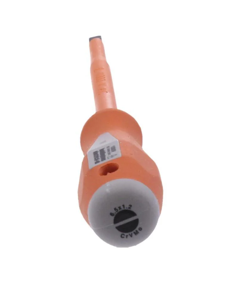 Boddingtons Electrical Insulated Slotted Screwdriver, 6.5mm Tip Length, 1.2 Tip Width, 150mm Blade Length 111365 - Image 2