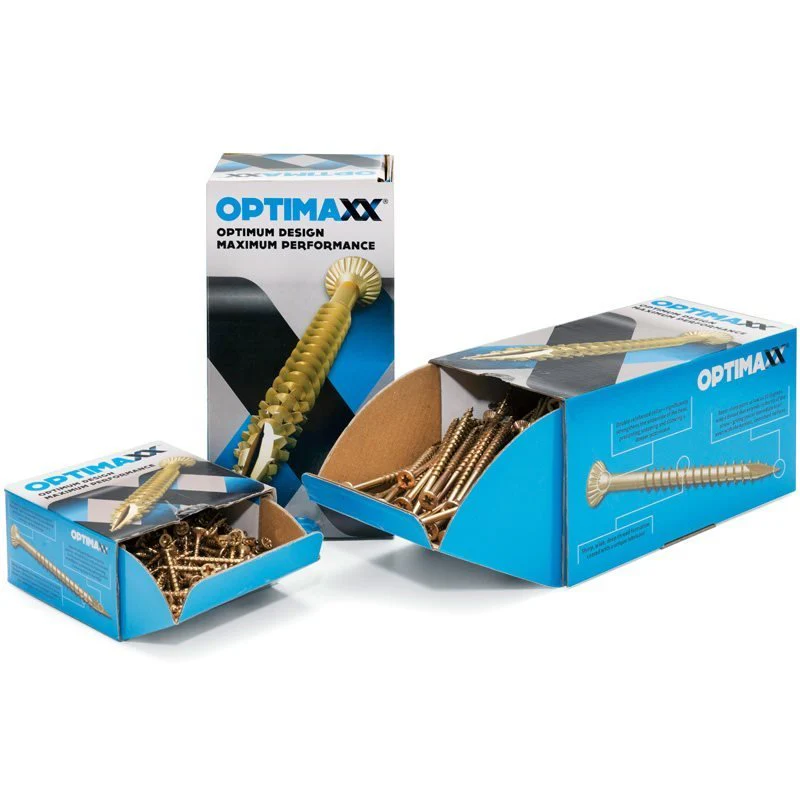 Optimaxx Box of 200 Woodscrews Various sizes - Image 12