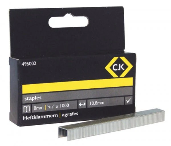 C.K Tools Staples 10.5mm wide x 10mm deep Box of 1000