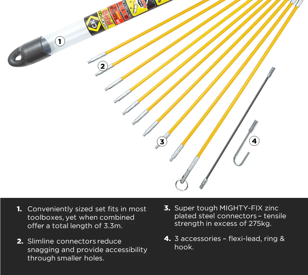 C.K Tools MightyRod PRO Toolbox Set 3.3m - Image 2