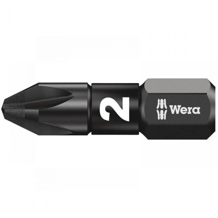 Wera Tools 05073921001 Premium Plus Impaktor Diamond Bit for Pozidriv Screws PZ2