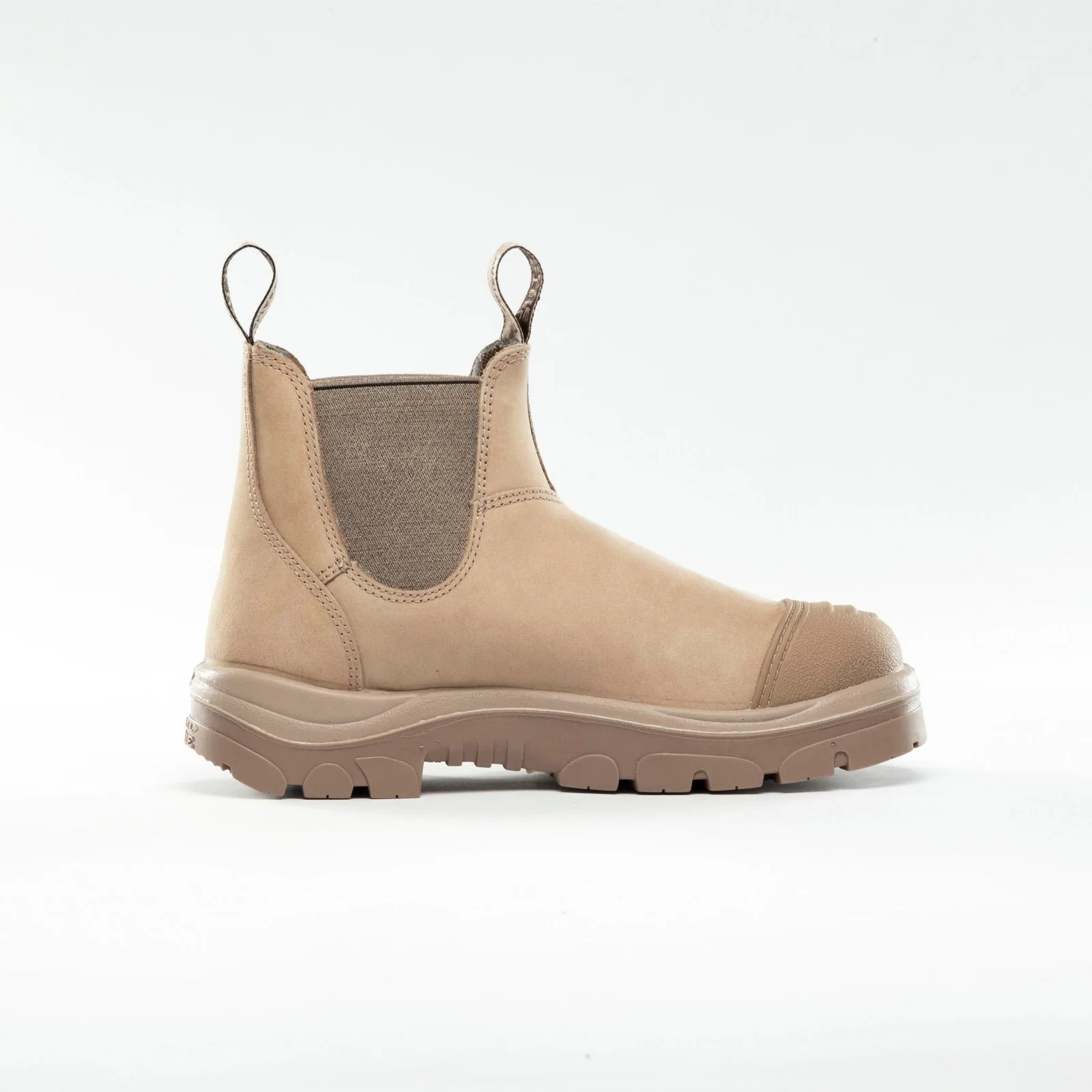 Steel Blue Hobart Slip On Scuff Boots Sand - Image 6