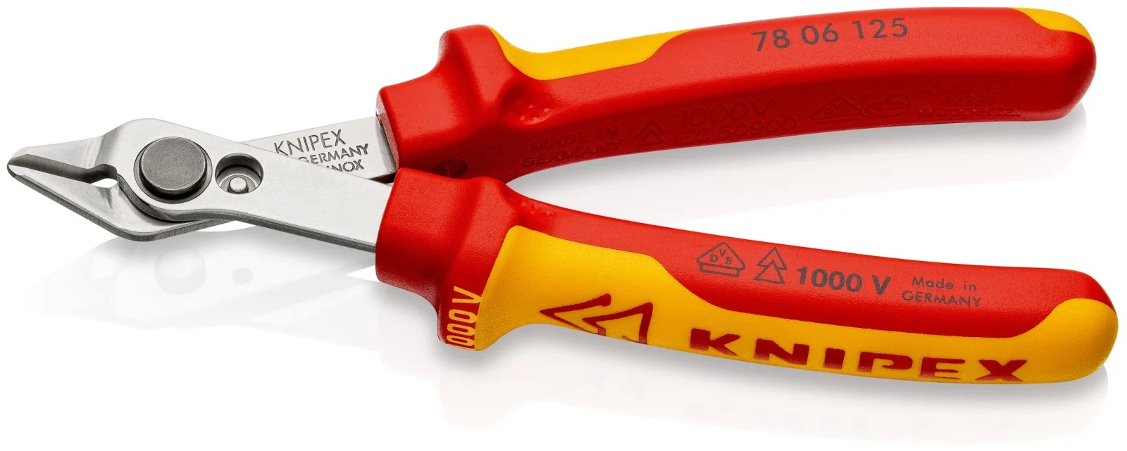 KNIPEX Electronic Super Knips® VDE 1000V-insulated 125mm - 78 06 125