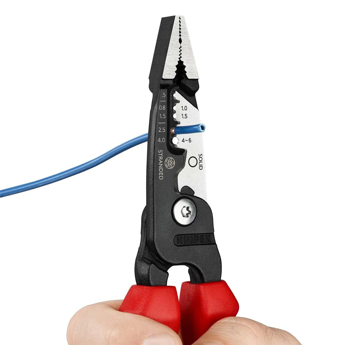 KNIPEX 13 72 200 ME Metric Wire Stripper With Multi-Component Grips 200mm - Image 5