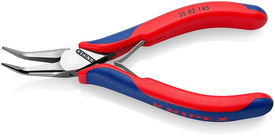 KNIPEX Electronics Pliers with multi-component grips mirror polished 145 mm 35 82 145 SB - Image 2