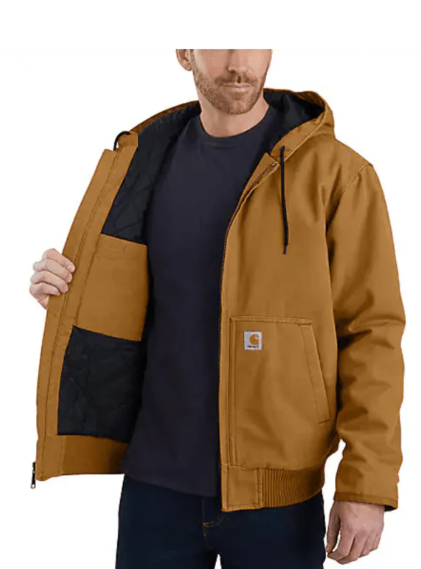 Carhartt Loose Fit Washed Duck Insulated Active Jacket - 3 Warmest Rating - Image 3