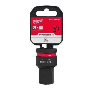 Milwaukee SHOCKWAVE™ Impact Socket Reducer 1/2in - 3/4in 4932480355