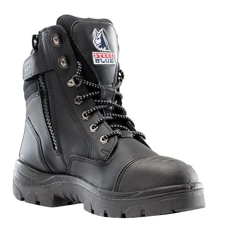 Steel Blue Southern Cross Zip Safety Boots Scuff Cap - Image 18
