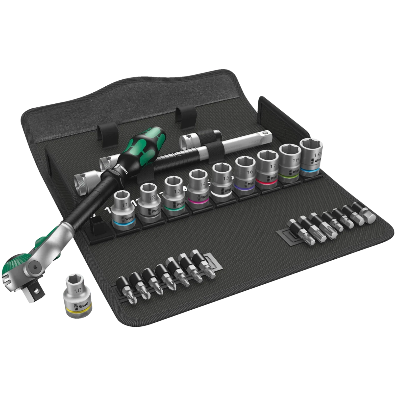 Wera 8100Sc6 Socket Set 1/2" Drive Metric Zyklop Speed