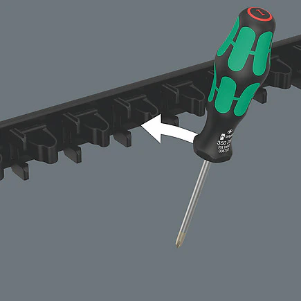 Wera Tools 05136414001 9611 Magnetic rail for up to 9 Kraftform screwdrivers, empty - Image 3