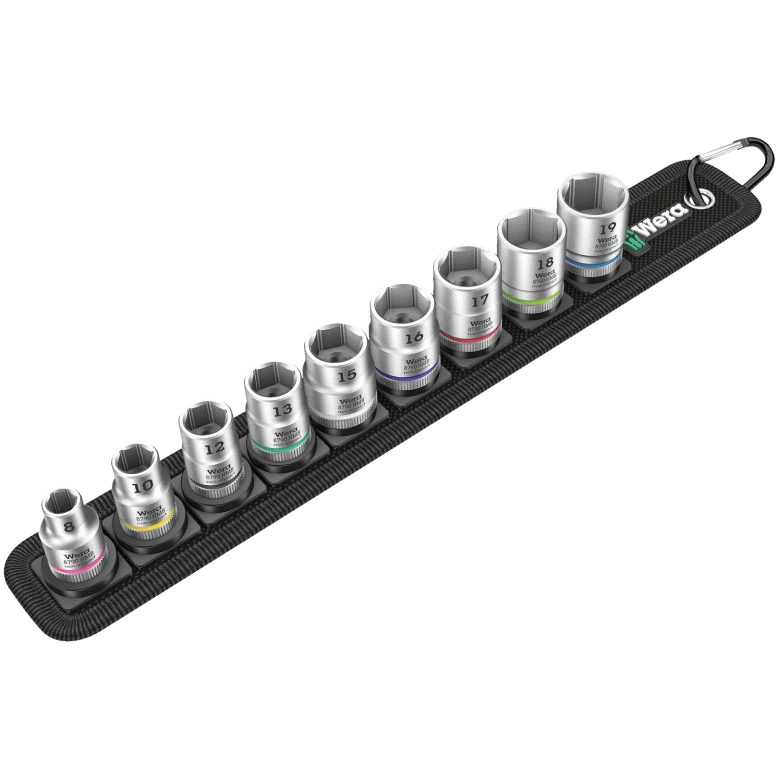 Wera Belt B 4 Socket Set 3/8" Metric Zyklop 9Pc