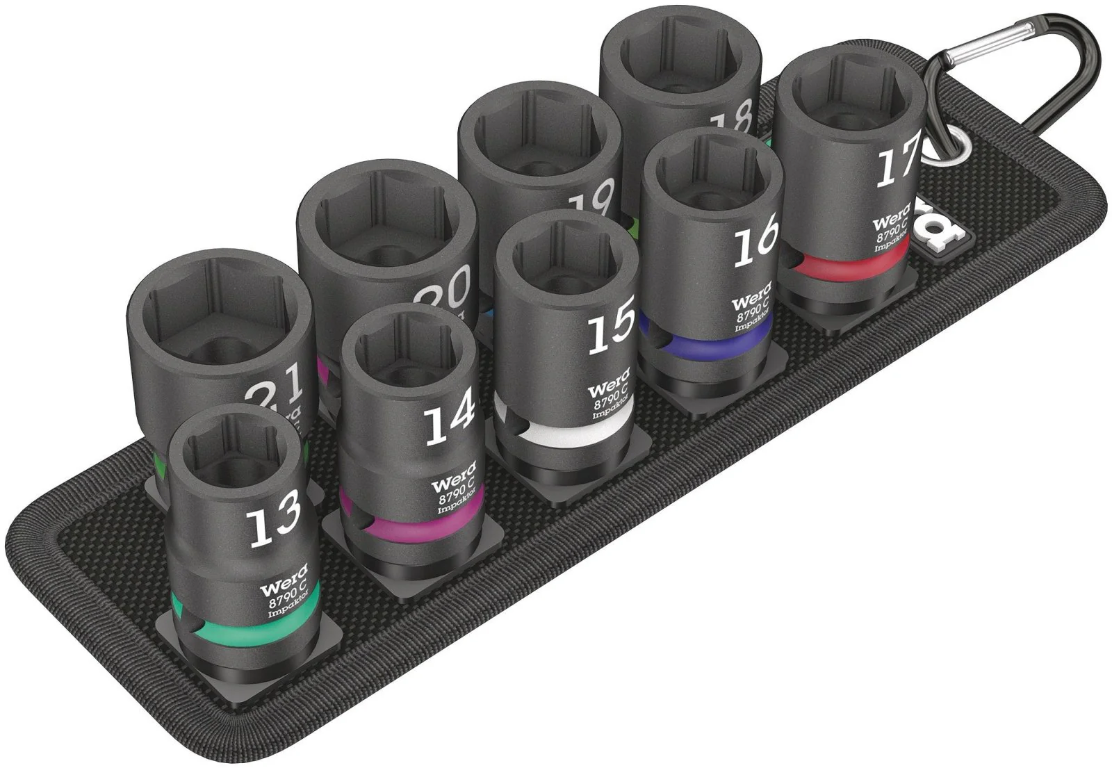 Wera Tools 05004580001 Belt C Impaktor 1 socket set, 1/2" drive, 10 pieces