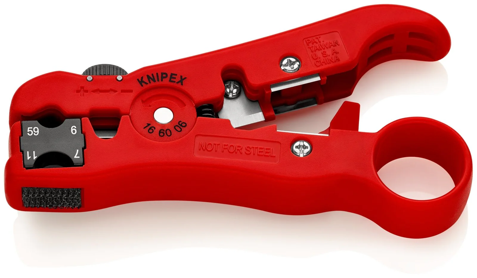 KNIPEX Wire Stripping Tool for Coax & Data Cable - 16 60 06 SB